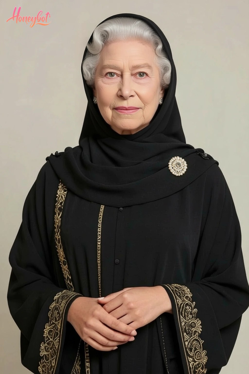 Make her face look like Queen Elizabeeeeth